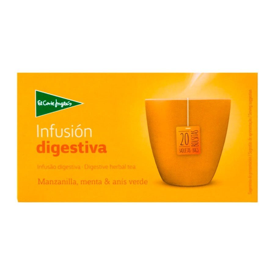 Infusión Digestiva con Manzanilla, Menta y Anís Verde Estuche de 20 Bolsitas - Imagen 1