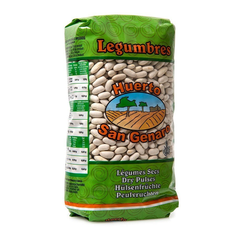 AFV02313-ALUBIA-BLANCA-HUERTO-SAN-GENARO-copia Alubias/Frijol Blanco Paquete 500g - Huerta San Genaro - Imagen 1