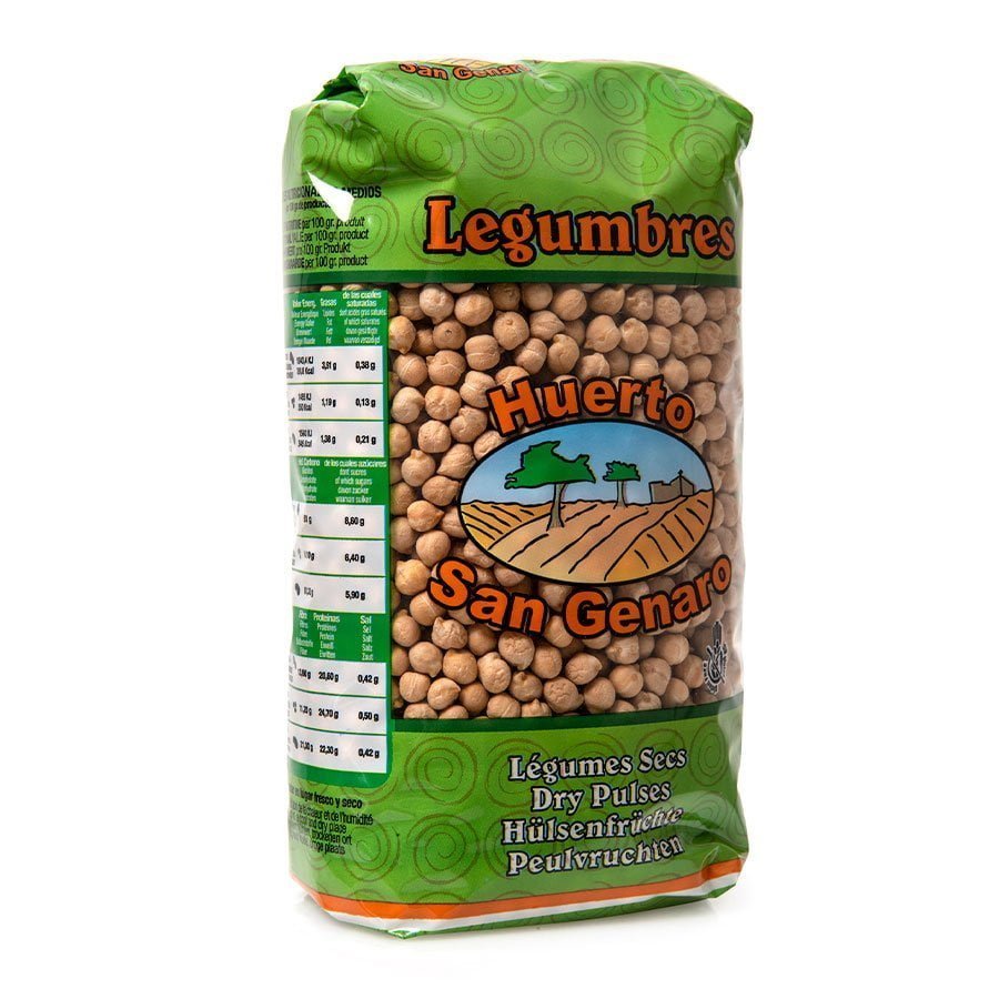 AFV02319-GARBANZO-PEDROSILLANO-HUERTA-SAN-GENARO Garbanzos Paquete 500g - Huerta San Genaro - Imagen 1