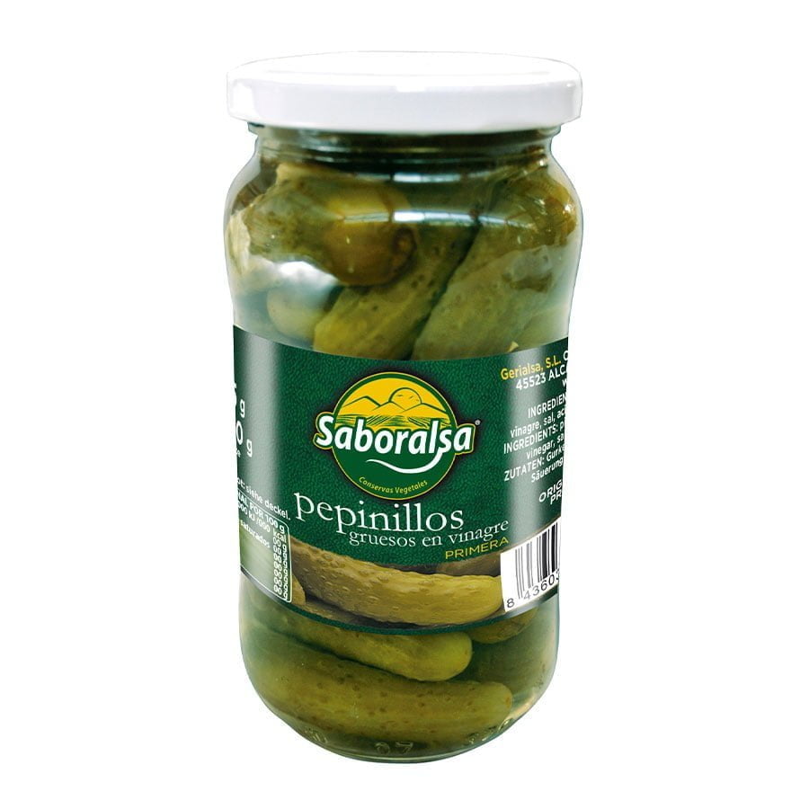 Pepinillo Grueso en Vinagre 500gr - Saboralsa - Imagen 1