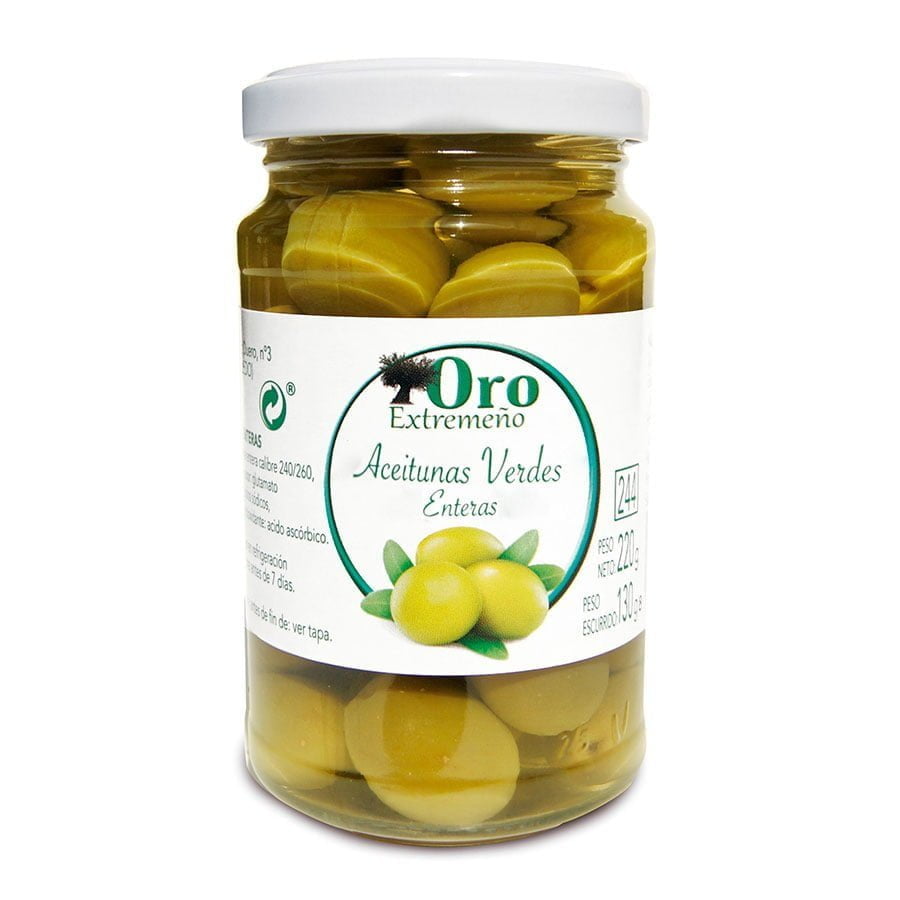 AFV02604-ACEITUNA-CON-HUESO-220-GR-ORO-EXTREMENO Aceituna con Hueso 220g - Oro Extremeño - Imagen 1