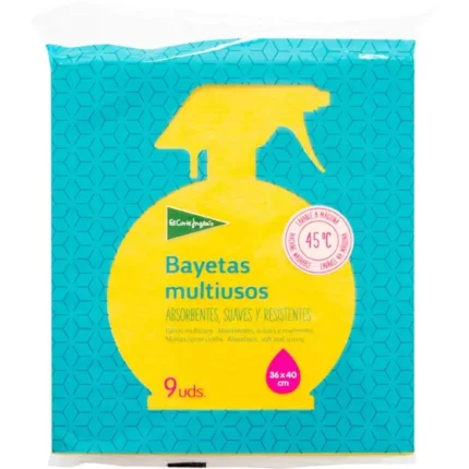 Bayeta Suave Multiusos Paquete de 9 Unidades