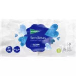 Servilletas Blancas 1 Capa Paquete de 200 Unidades de 30x30cm