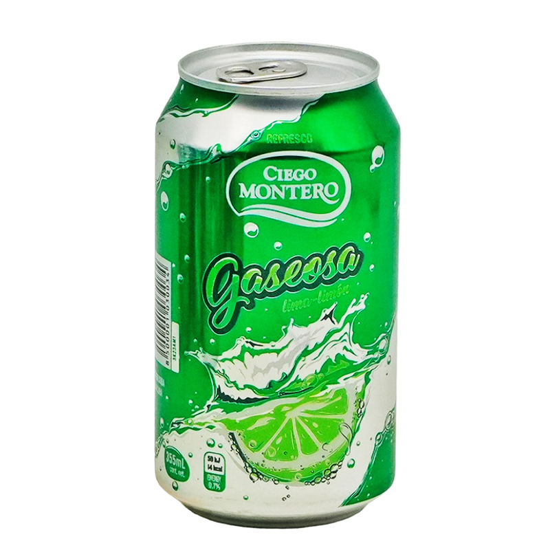 Refresco Lima Limón Gaseosa Lata de 355ml - Ciego Montero - Imagen 1
