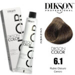 Tinte Dikson Color Extra "LÍNEA PREMIUM" Cenizas 6.1/6c/6arubio Oscuro Ceniza - 120ml