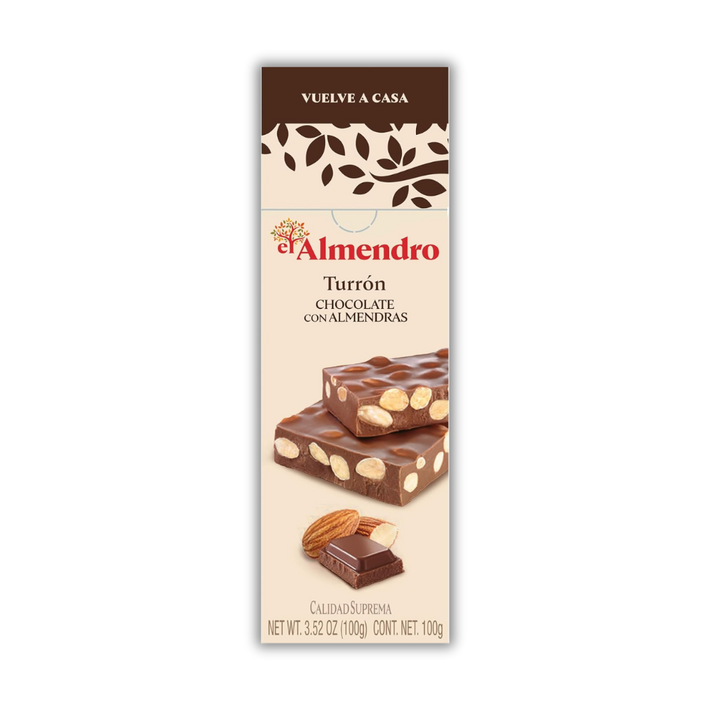 Turrón Chocolate 100g - El Almendro - Imagen 1