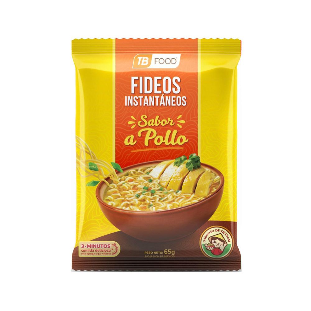 Sopa Instantánea Sabor Pollo 65g - TB Food - Imagen 1