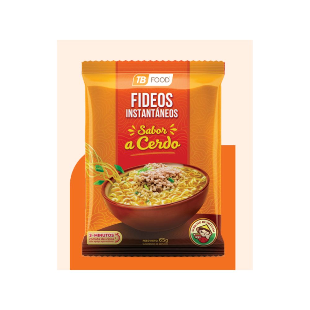 Sopa Instantánea Sabor Cerdo 65g - TB Food - Imagen 1