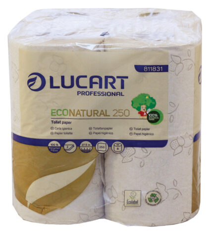 Papel Higienico de 2 Capas Paquete de 8 Rollos - Lucart
