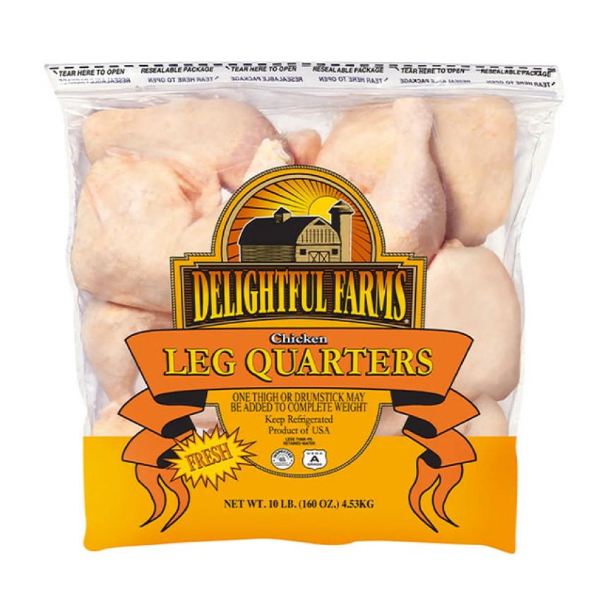 Cuartos De Pollo Paquete de 10Lb - Delightful Farms - Imagen 1