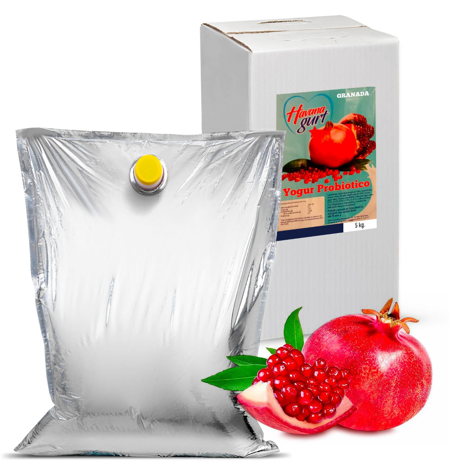 Yogurt Probiótico Sabor Granada - 5Kg - Imagen 1