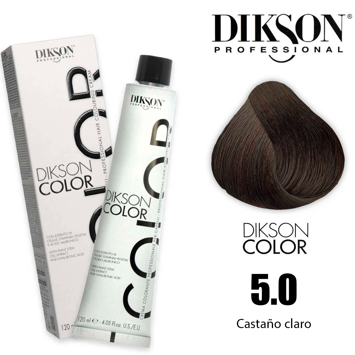 Tinte Dikson Color Castaño Claro 5.0 - 120ml - Imagen 1