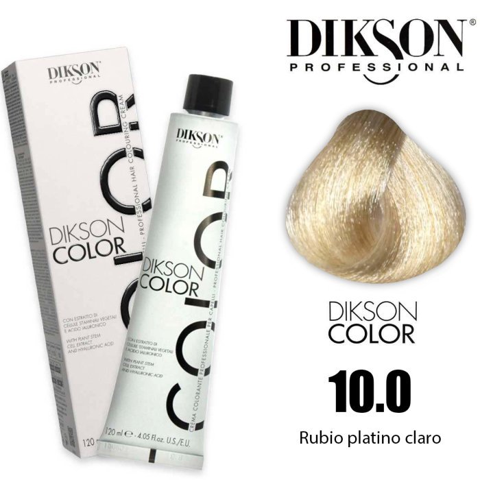 HFV00976 Tinte Dikson Color Extra ''Línea Premium'' 10.0 Rubio Platino Claro - 120ml - Imagen 1