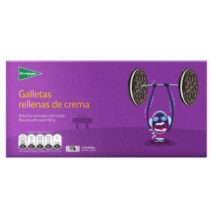Galletas rellenas de Crema 220g Estuche 5 bolsitas