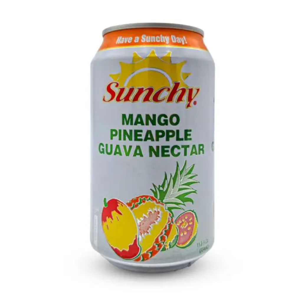 Néctar Mango, Piña y Guayaba Lata 33cl - Sunchy - Imagen 1