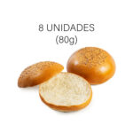 Bolsa de Pan para Hamburguesa 80g (8 Unidades) - El Molino