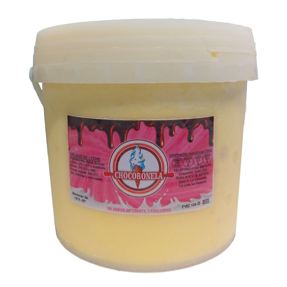 Helado Sabor Mantecado Caja de 4L - Chocoronela - Imagen 2