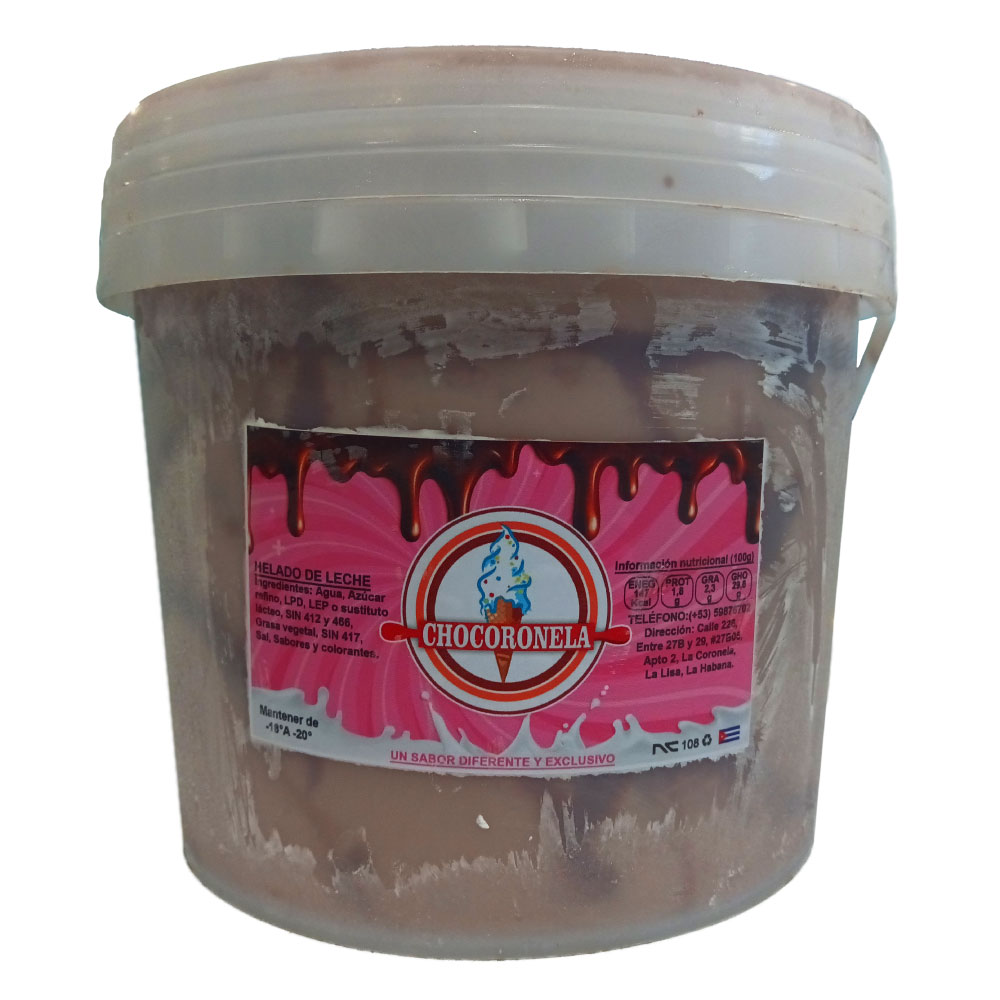 Helado Sabor Chocolate Bombón Caja de 4L - Chocoronela - Imagen 2
