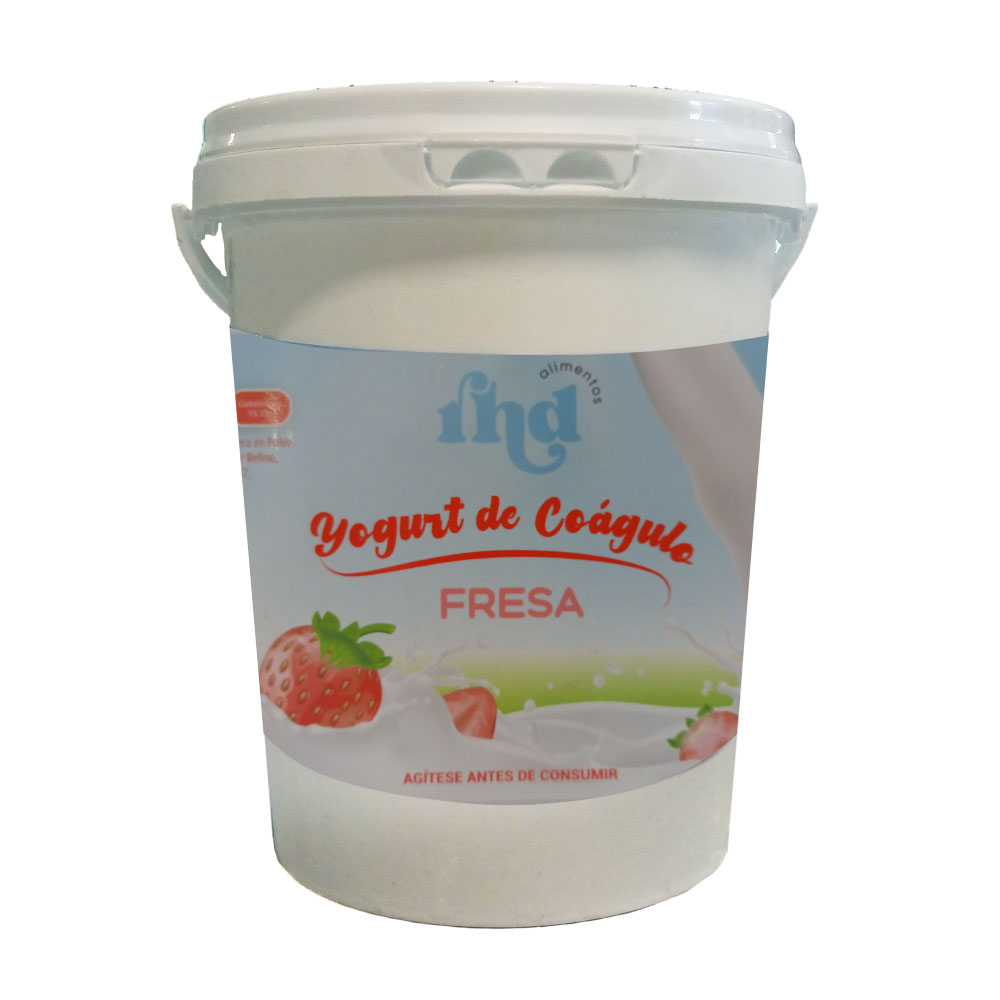 Yogurt de Coágulo Probiótico Fresa 1L - Rhd - Imagen 2