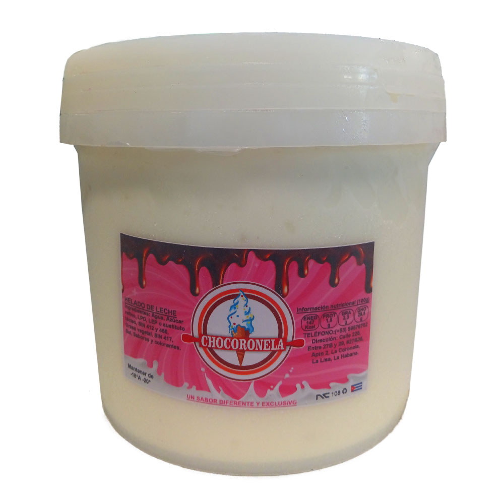 Helado Sabor Vainilla Caja de 4L - Chocoronela - Imagen 2