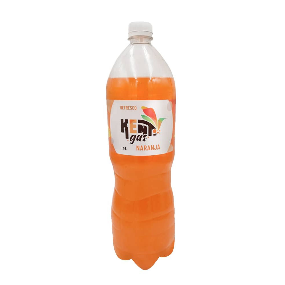 Refresco de Naranja botella 1,5l - Kenti - Imagen 1