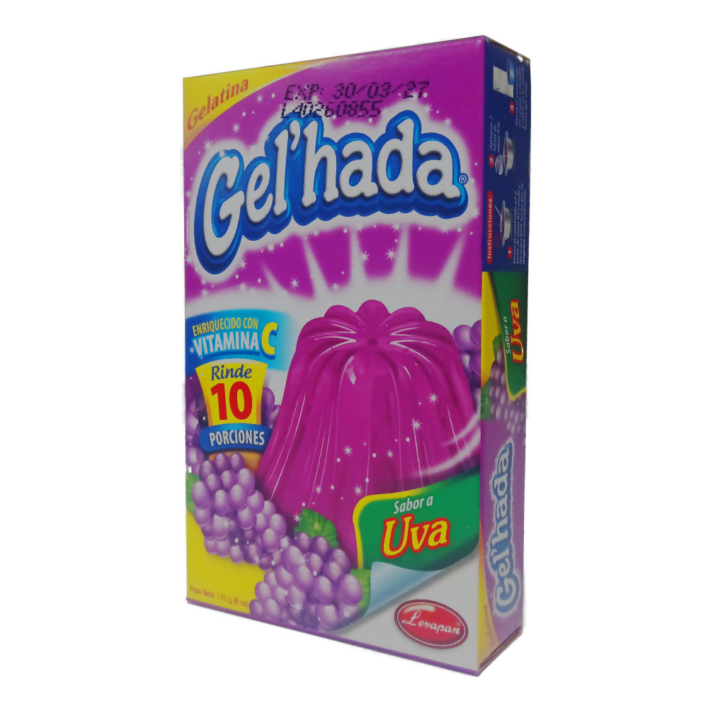 AFV04544 Gelatina Uva 170g / 60z - Gel'hada - Imagen 1
