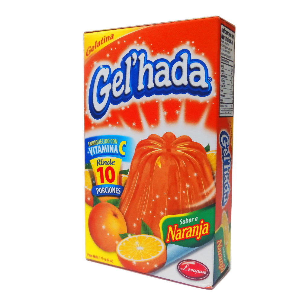 Gelatina Naranja 170g / 60z - Gel'hada - Imagen 1