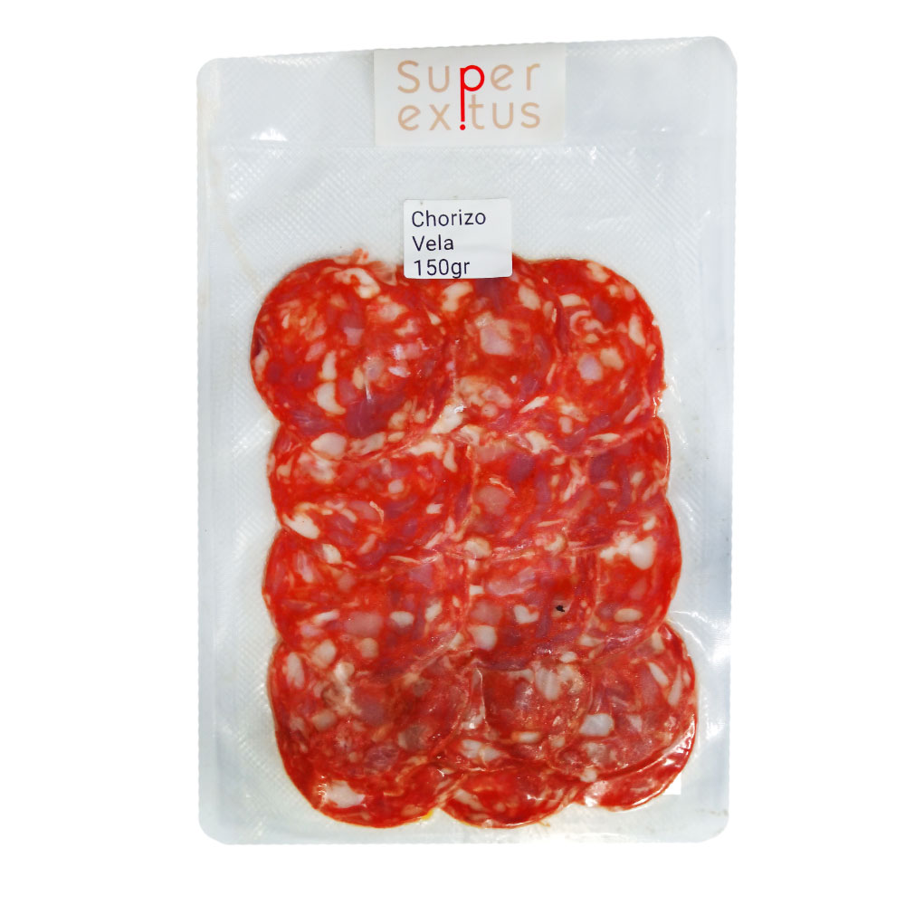 Chorizo Vela Cortado envase 150g - Origen España - Imagen 1