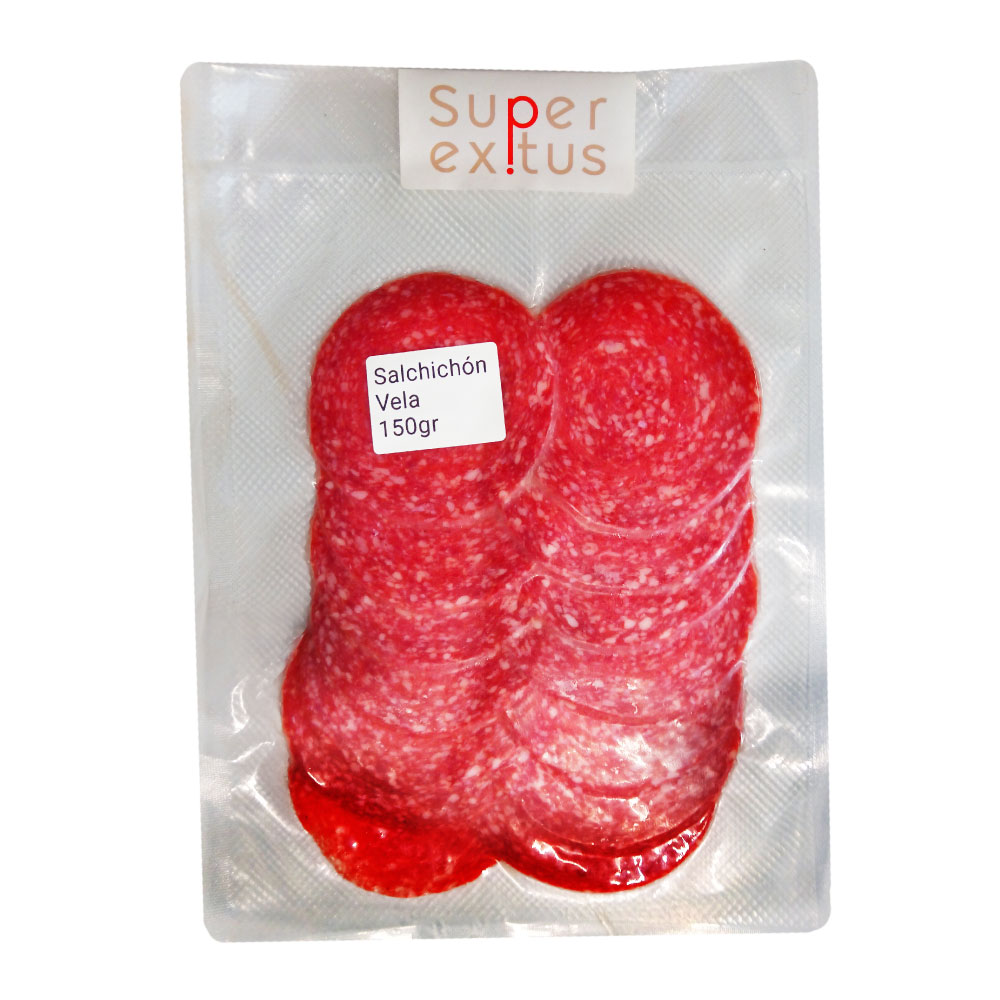 AFV04556 Salchichón Vela Cortado envase 150g - Origen España - Imagen 1