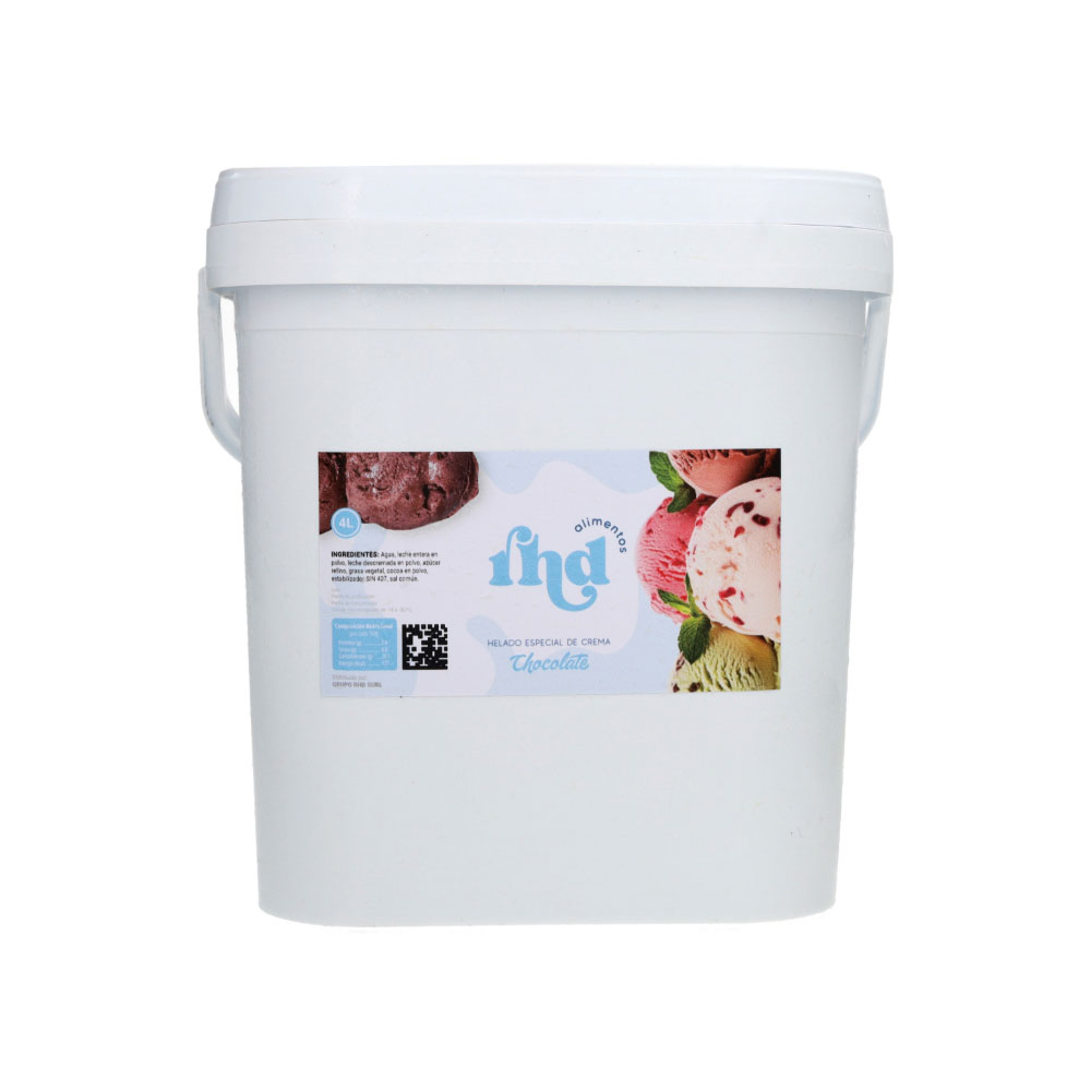 AFV04562 Helado Especial de Crema sabor Chocolate 4L - Rhd - Imagen 1