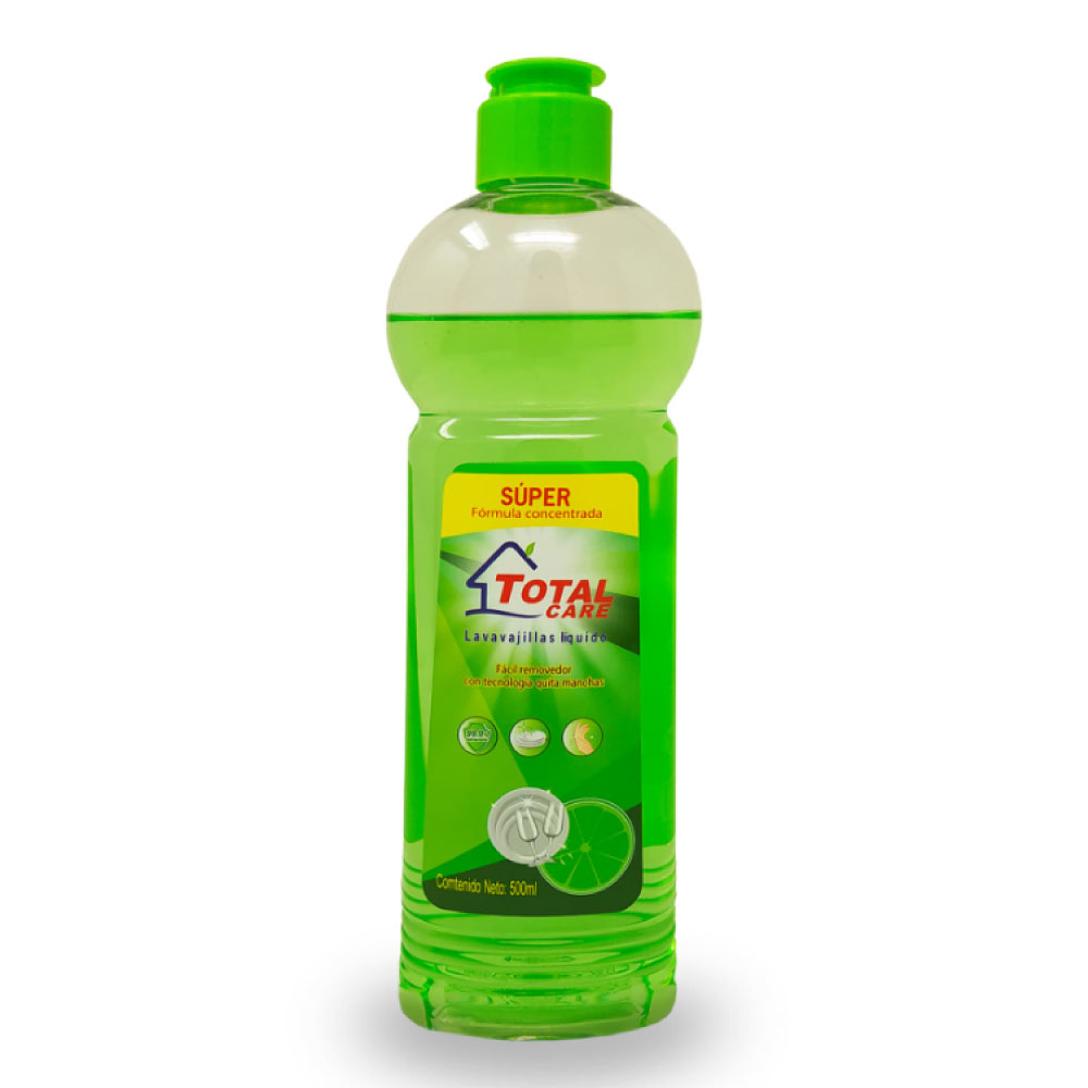 Lavavajillas-Liquido-500ml-Total-Care_Higiene-Limpieza-del-hogar_18709_1.jpeg Lavavajillas Líquido 500ml - Total Care - Imagen 1