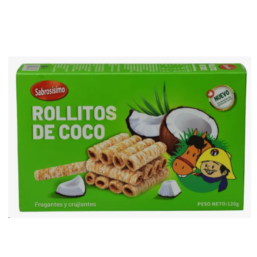 Rollitos de coco 120g - Sabrosísimo - Imagen 1