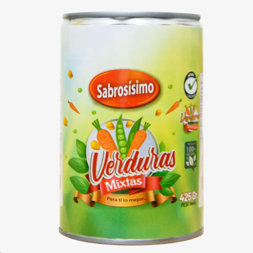 Verduras Mixtas (Estilo Macedonia) 425g - Sabrosísimo - Imagen 1
