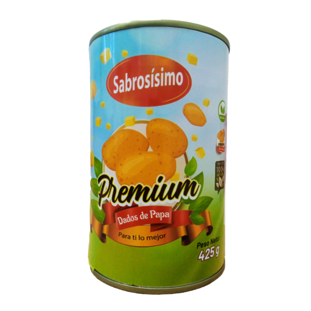 Dados de papa lata 425g - Sabrosisimo - Imagen 1