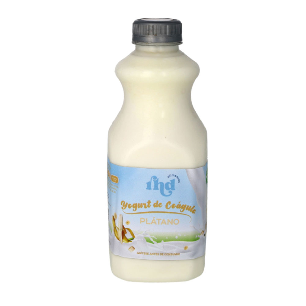 Yogurt de Coágulo Probiótico de Plátano 1L - Rhd - Imagen 1