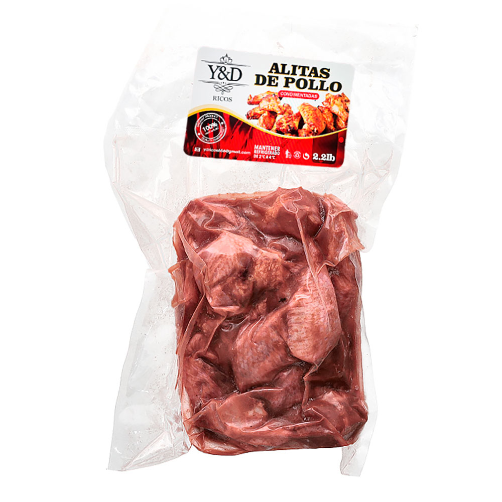 Alitas de Pollo 2,2lb - Y&D Ricos - Imagen 1