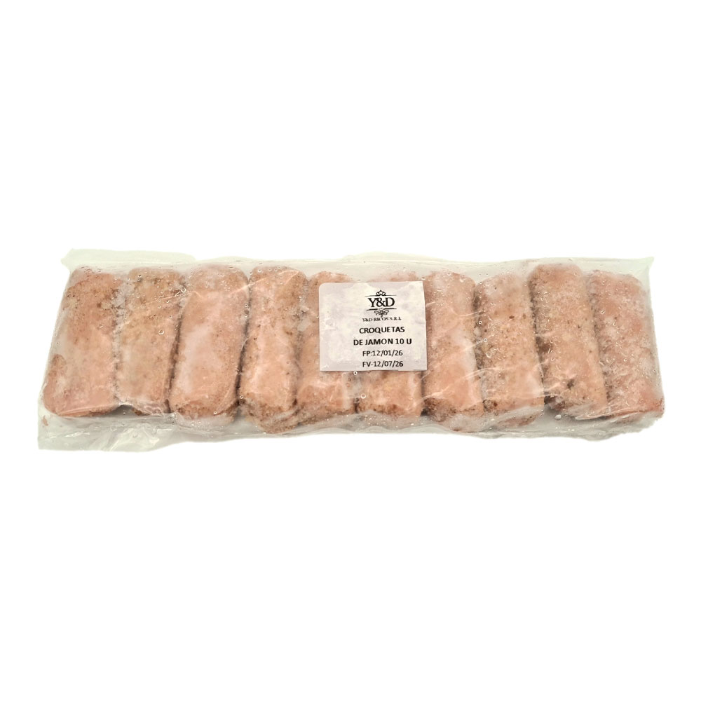 Croquetas de Jamón 10 uds. - Y&D Ricos - Imagen 1