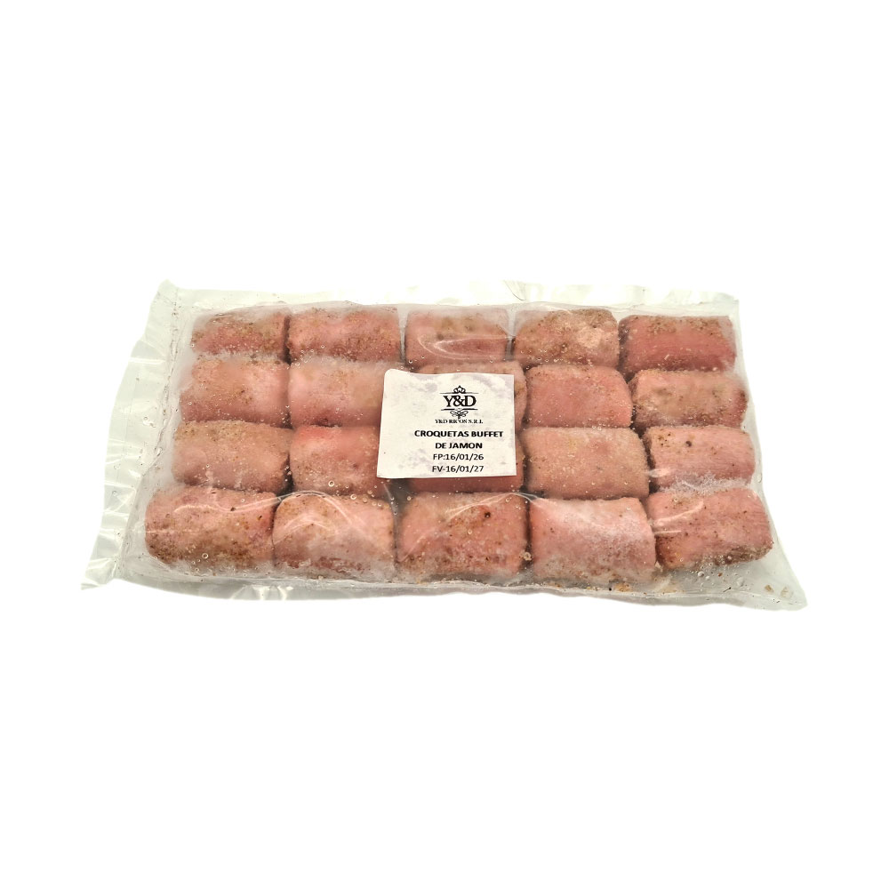 AFV04619 Croquetas Buffet de Jamón 20 uds. - Y&D Ricos - Imagen 1