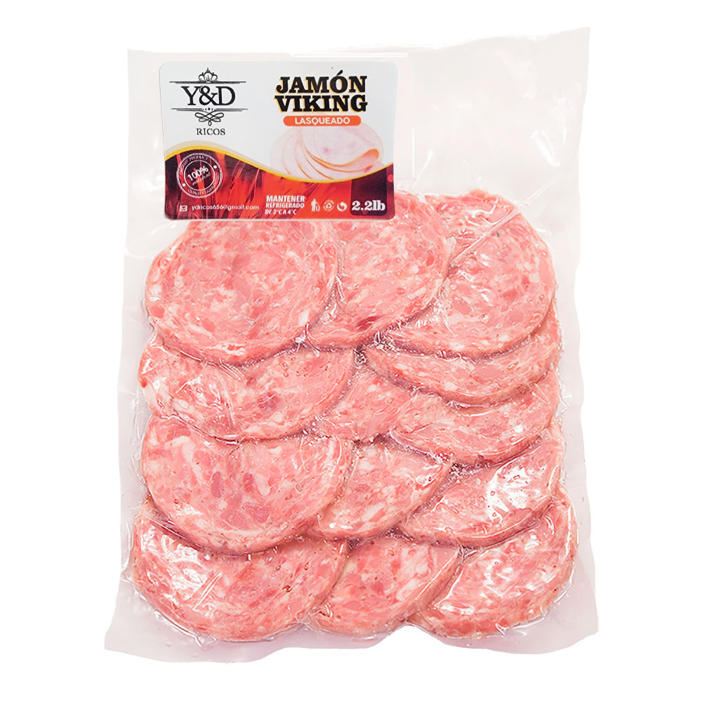 Jamón Viking Lasqueado 2,2lb - Y&D - Imagen 1