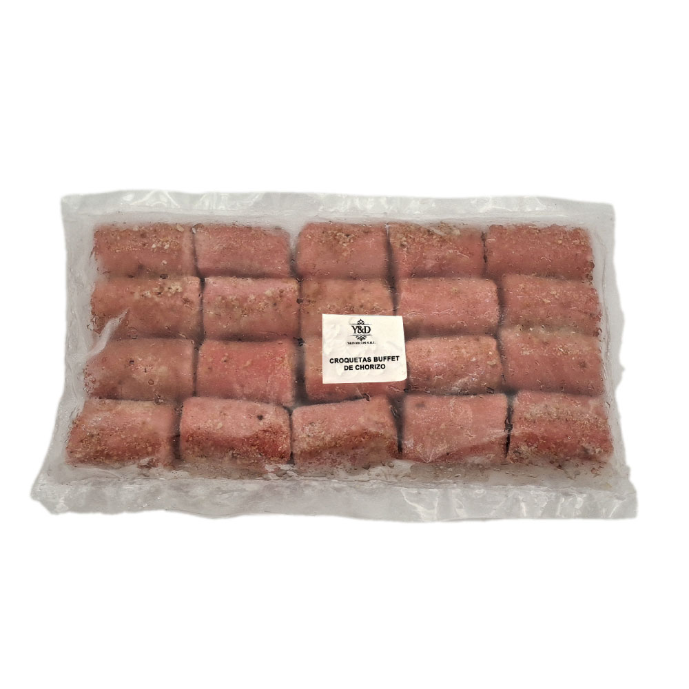 AFV04642 Croquetas de Buffet de Chorizo 20 uds - Y&D Ricos - Imagen 1
