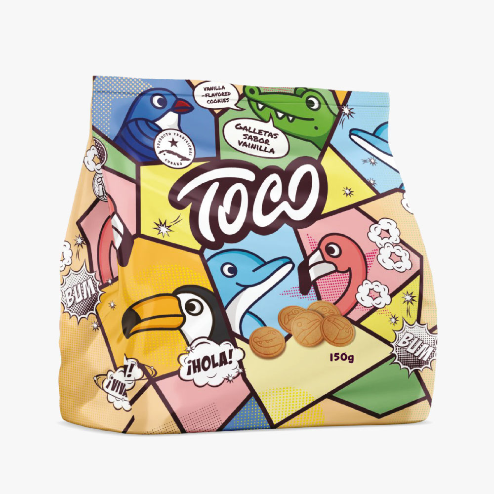 AFV04251-1 Galleta sabor Vainilla Paquete de 150g - Toco - Imagen 1