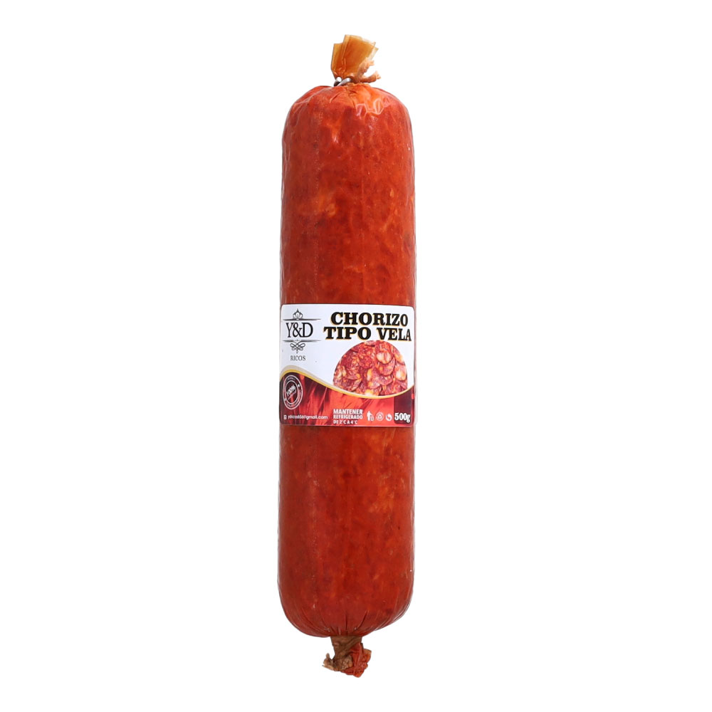 Chorizo Vela 500g - Y&D - Imagen 1