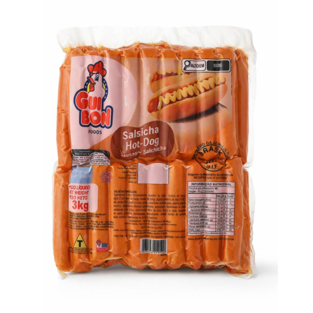 Salchichas de Pollo 3Kg/6.6Lb - Gui Bon Foods - Imagen 1