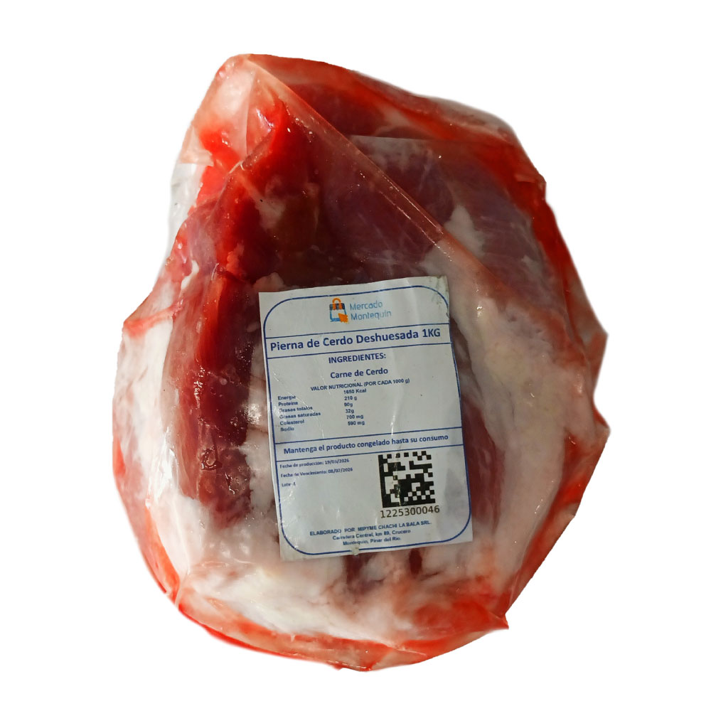 Pierna de Cerdo Deshuesada 1Kg - Mercado Montequín - Imagen 1