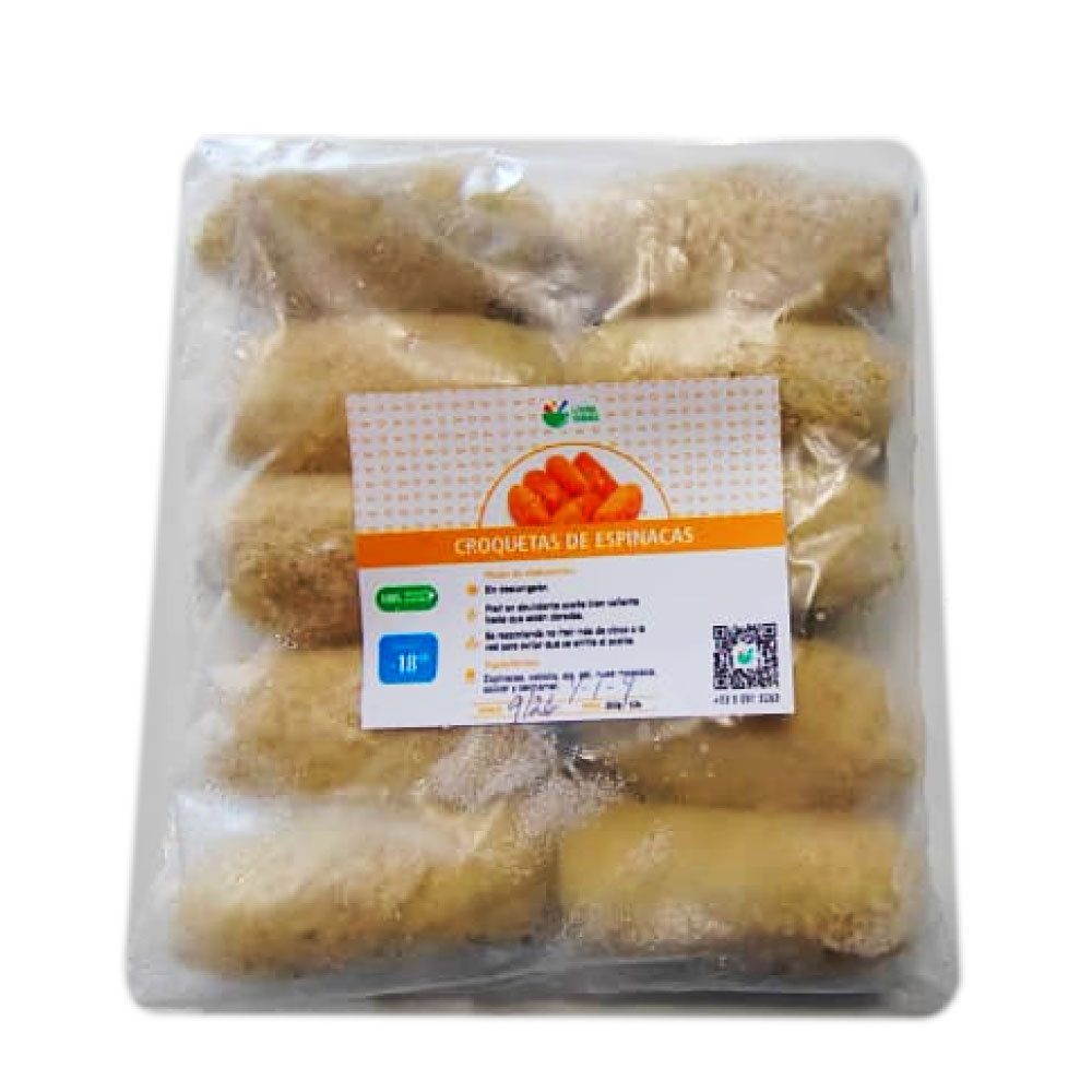 AFV04728 Croquetas de Espinacas 10u 250g - Living Havana - Imagen 1