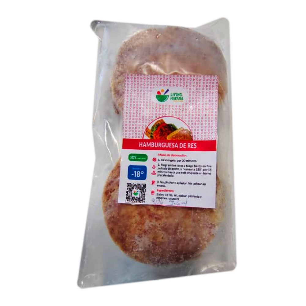 AFV04731 Hamburguesa de Res 4u 125g - Living Havana - Imagen 1