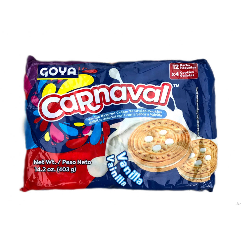 Galletas Carnaval de Vainilla 14.2oz - Goya - Imagen 1