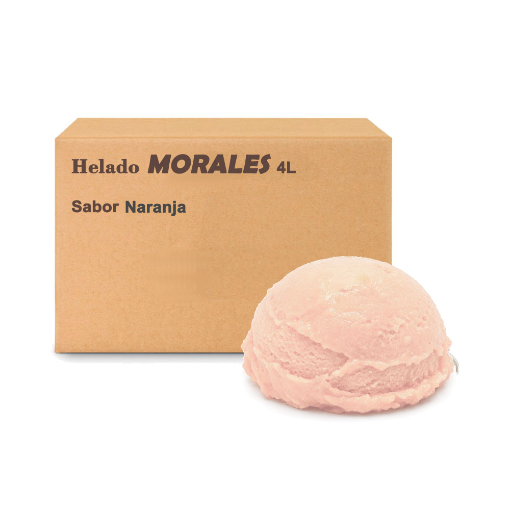 AFV04781 Caja de Helado Sabor Naranja 4L - Morales - Imagen 1