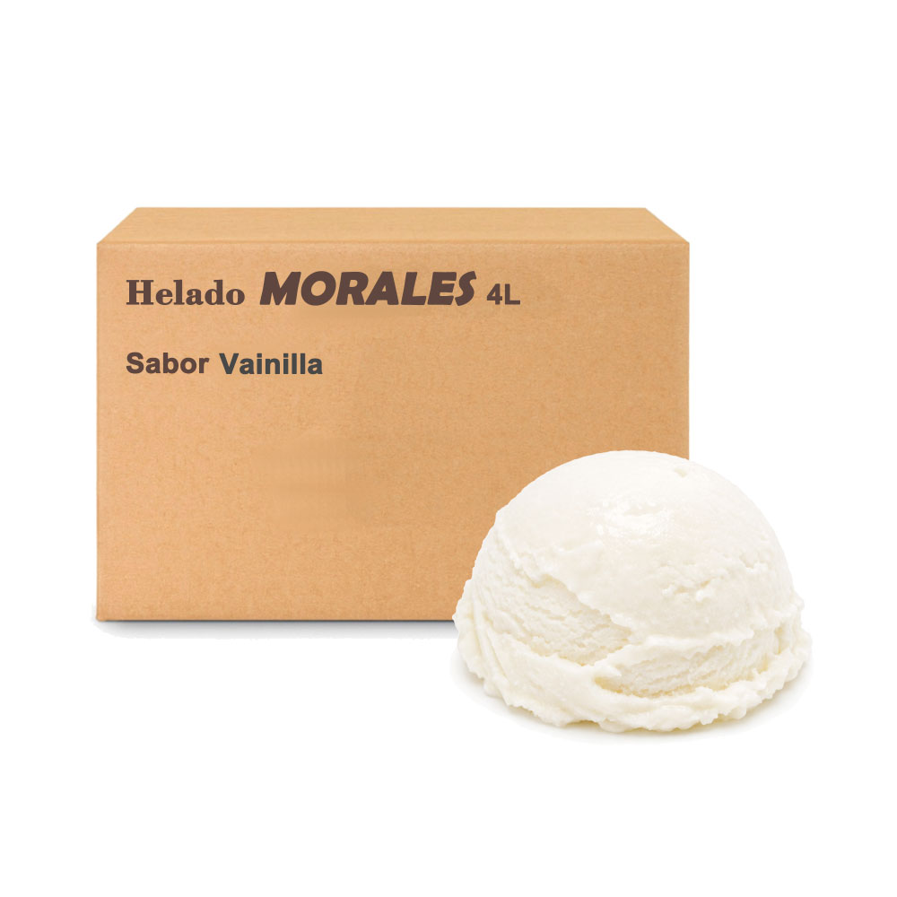 Caja de Helado Sabor Vainilla 4L - Morales - Imagen 1