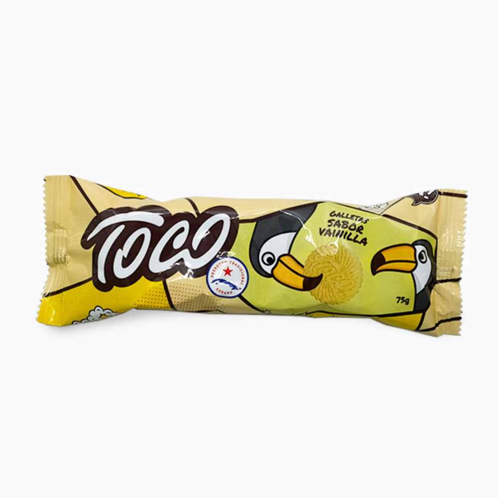 AFV04785 Galletas sabor Vainilla 75g - Toco - Imagen 1
